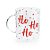 Caneca de Vidro - HO HO HO - 470ml - 1 unidade - Cromus - Rizzo - Imagem 1