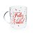 Caneca de Vidro - Feliz Natal - 470ml - 1 unidade - Cromus - Rizzo - Imagem 1