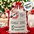 Saco Decorativo de Natal - Correio Listrado - 75x50cm  - 1 unidade - Cromus - Rizzo - Imagem 3