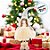 Enfeite De Natal Com Led - Anjo De Pelúcia - 44cm  - 1 unidade - Cromus - Rizzo - Imagem 3
