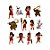 Mini Personagens Decorativos - Moana 2 - 12 unidades - Regina - Rizzo - Imagem 1