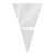 Cone Festa Transparente - 17,5x29,5cm - Embalagem Economica - 500 unidades - Cromus - Rizzo - Imagem 1