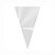 Cone Festa Transparente - 14x23cm - Embalagem Economica - 500 unidades - Cromus - Rizzo - Imagem 1