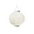 Lanterna de Papel Luminosa com Apoio Branca 20cm - 01 unidade - Cromus - Rizzo Festas - Imagem 1