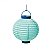 Lanterna de Papel Luminosa com Apoio Azul 20cm - 01 unidade - Cromus - Rizzo Festas - Imagem 1