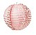 Lanterna de Papel Rendado Rosa 30cm - 01 unidade - Cromus - Rizzo Festas - Imagem 1