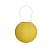 Lanterna de Papel Luminosa Amarela 20cm - 01 unidade - Cromus - Rizzo Festas - Imagem 1