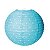 Lanterna de Papel Poá Azul 25cm - 01 unidade - Cromus - Rizzo Festas - Imagem 1