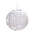 Lanterna de Papel Borboleta Branca 30cm - 01 unidade - Cromus - Rizzo Festas - Imagem 1