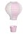 Lanterna de Papel Balão Rosa e Branco M 25x25cm - 01 unidade - Cromus - Rizzo Festas - Imagem 1