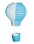 Lanterna de Papel Balão Azul e Branco P 12x15cm - 01 unidade - Cromus - Rizzo Festas - Imagem 1