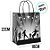 Sacola de Papel PP - 18x22x9cm - Futebol Preto e Branco - 10 unidades - Rizzo - Imagem 2