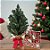 Kit Árvore De Natal Com Pinheiro e Bolinhas Vermelhas e Brancas - 45cm - 1 unidade - Cromus - Rizzo - Imagem 1