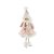 Enfeite Para Pendurar Menina Com Gorro - Rosa e Branco - 40cm - 1 unidade - Cromus - Rizzo - Imagem 1
