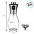 Borrifador de Azeite - Frasco de Vidro com Tampa Spray - 200ml - 1 unidade - Rizzo - Imagem 3