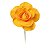 Flor Decorativa Laranja 15cm - 01 unidade - Cromus - Rizzo Festas - Imagem 1