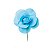 Flor Decorativa Azul 15cm - 01 unidade - Cromus - Rizzo Festas - Imagem 1
