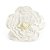 Flor Decorativa Branca 40cm - 01 unidade - Cromus - Rizzo Festas - Imagem 1