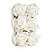 Flor Decorativa de Papel Branco 6,5cm - 06 unidades - Cromus - Rizzo Festas - Imagem 1