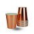 Copo Papel Liso Bronze - 10 unidades - Rizzo - Imagem 1