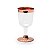 Taça de Vinho com Borda Bronze 170ml - 06 unidades - Descartáveis de Luxo - Cromus - Rizzo Festas - Imagem 1