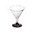 Taça de Martini com Base Prata 190ml - 06 unidades - Descartáveis de Luxo - Cromus - Rizzo Festas - Imagem 1