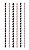 Canudo de Papel Listras Rosa e Marrom - 20 unidades - Cromus - Rizzo Festas - Imagem 1