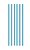 Canudo de Papel Liso Azul Claro - 20 unidades - Cromus - Rizzo Festas - Imagem 1