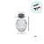 Potinho de Vidro Tampa de Rolha 5cm -  50ml - 1 unidade - Rizzo - Imagem 2