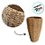 Vaso Decorativo Fibra Aruana De Seagrass - 22x22x40cm - 1 unidade - Rizzo - Imagem 3