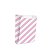 Saquinho de Papel para Mini Lanche - Listras Rosa - 50 unidades - Cromus - Rizzo Festas - Imagem 1