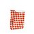 Saquinho de Papel para Mini Lanche - Xadrez Vermelho - 50 unidades - Cromus - Rizzo Festas - Imagem 1