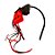 Tiara Halloween com Aranha - Vermelho e Preto - 1 unidade - Rizzo - Imagem 1