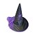 Chapéu de Bruxa com Cabelo - Roxo - 1 unidade - Rizzo - Imagem 1