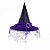 Chapéu de Bruxa Preto com Véu Roxo - 1 unidade - Rizzo - Imagem 1
