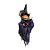 Enfeite de Pendurar Halloween - Bruxa Roxo - 27cm - 1 unidade - Cromus - Rizzo - Imagem 1