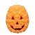 Enfeite Decorativo com Led Halloween - Abóbora Caveira - 12cm - 1 unidade - Rizzo - Imagem 1