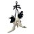 Enfeite Decorativo Hallowenn - Sapato de Bruxa Branco - 42cm - 1 unidade - Rizzo - Imagem 1