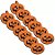 plique Decorativo EVA de Halloween - Abóbora - 5cm - 12 unidades - Rizzo - Imagem 1