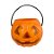 Cesta Abobora de Halloween Laranja Pequena - 9cm - 1 unidade - Rizzo - Imagem 1