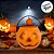 Cesta Abobora de Halloween Laranja Pequena - 9cm - 1 unidade - Rizzo - Imagem 2