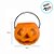 Cesta Abobora de Halloween Laranja Pequena - 9cm - 1 unidade - Rizzo - Imagem 3