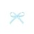 Lacinho Azul Bebê Tipo Mosquitinho - Pct c/ 100 peças - Laços Marcela - Rizzo Embalagens - Imagem 1