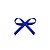 Lacinho Azul Royal Tipo Mosquitinho - Pct c/ 100 peças - Laços Marcela - Rizzo Embalagens - Imagem 1