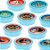 Latinha Lembrancinha Azul Claro - Festa Moana - 8 cm - 20 unidades - Rizzo - Imagem 1