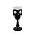 Taça Halloween - Branco e Preto - Caveira - 250ml - 1 unidade - Rizzo - Imagem 1
