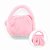 Bolsa Pelúcia Orelha de Coelho - Rosa - 16cm - 1 unidade - Cromus - Rizzo - Imagem 1