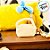 Bolsa Pelúcia Orelha de Coelho - Amarelo - 16cm - 1 unidade - Cromus - Rizzo - Imagem 1