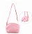 Bolsa Pelúcia Orelha de Coelho com Alça - Rosa - 16cm - 1 unidade - Cromus - Rizzo - Imagem 1