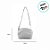Bolsa Pelúcia Orelha de Coelho com Alça - Branco - 16cm - 1 unidade - Cromus - Rizzo - Imagem 2